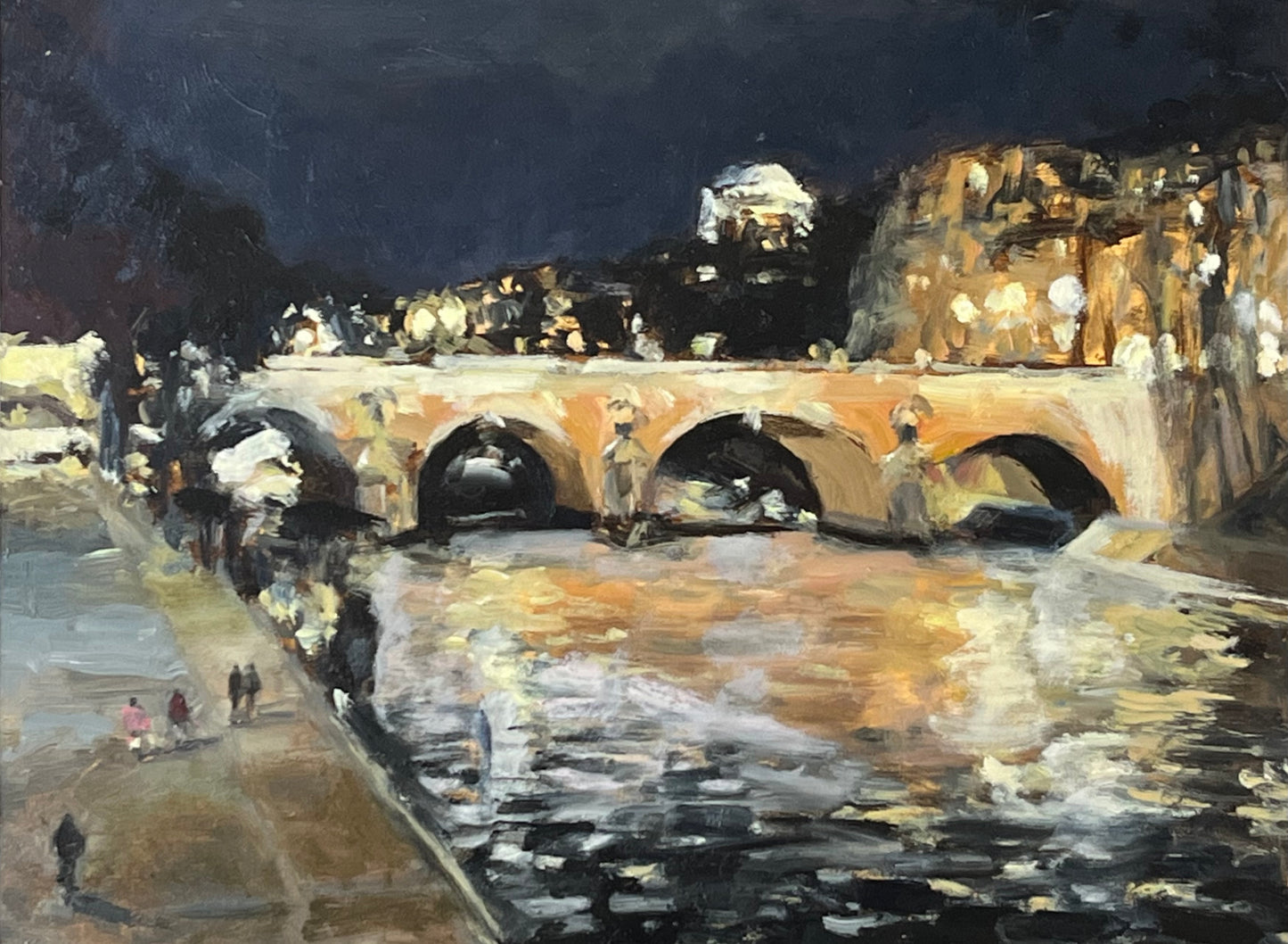 Winter Evening Light on the Seine