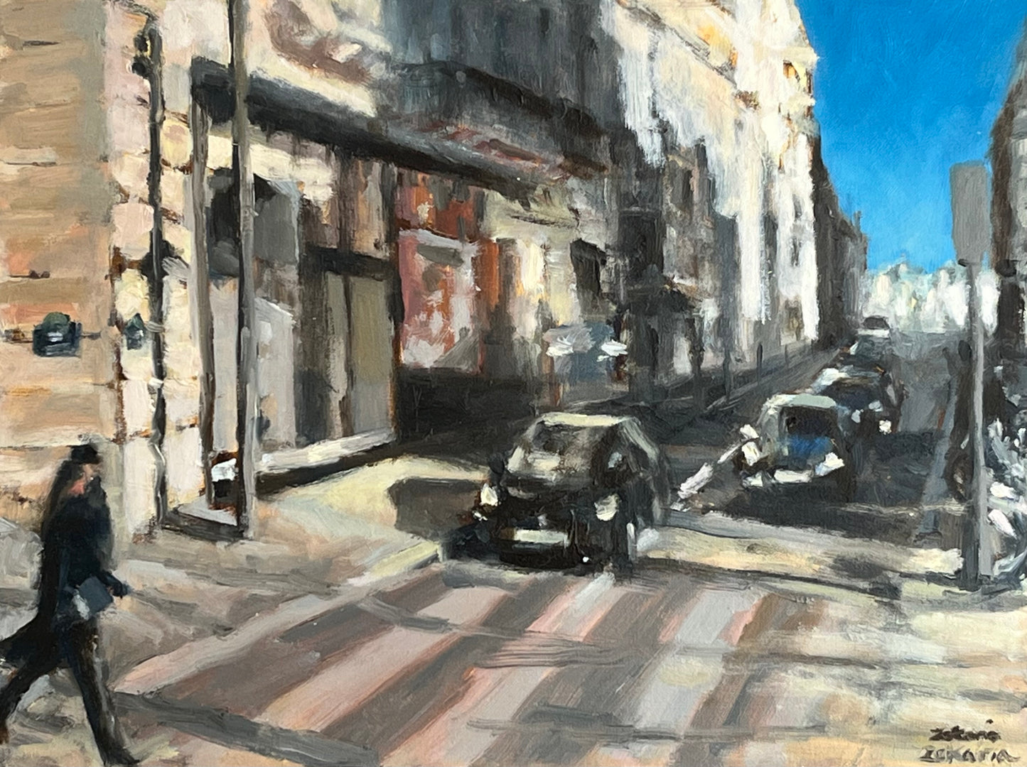 Winter Sun on the Champs-Elysees