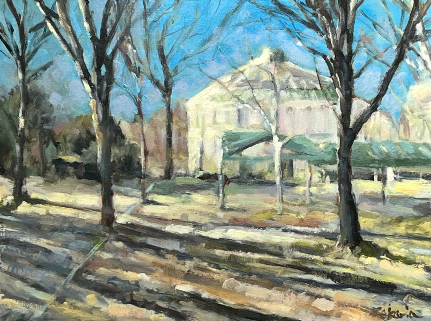 Theatre du Rond-Point, Paris in Winter Light