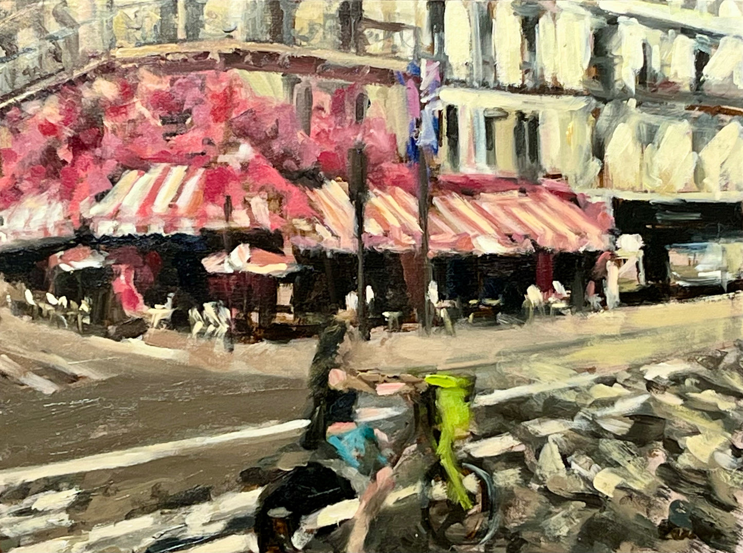 Cycling in the Marais, Paris