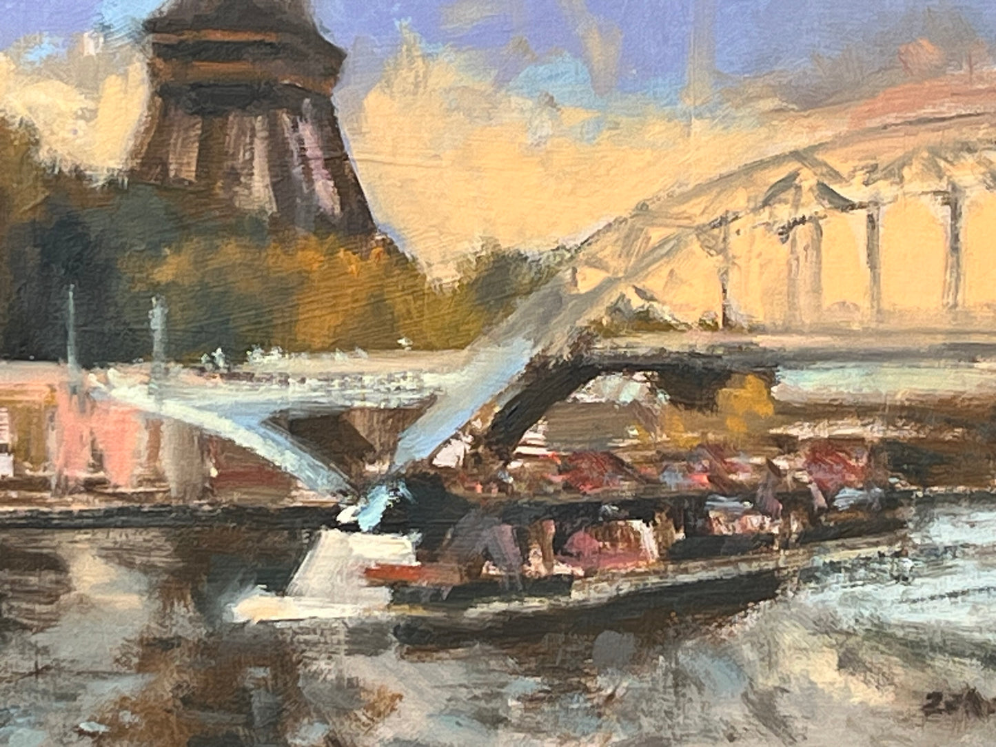 Boat Trip on the Seine in Summer
