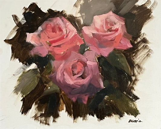 Pink Roses Study