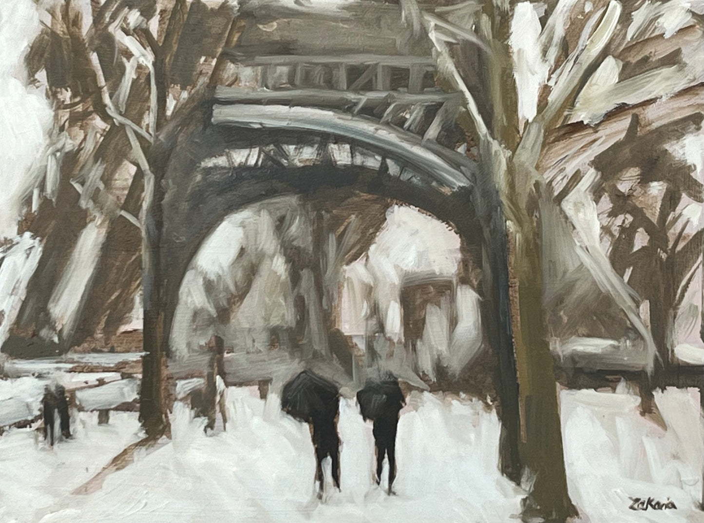 Winter at the Eiffel Tower