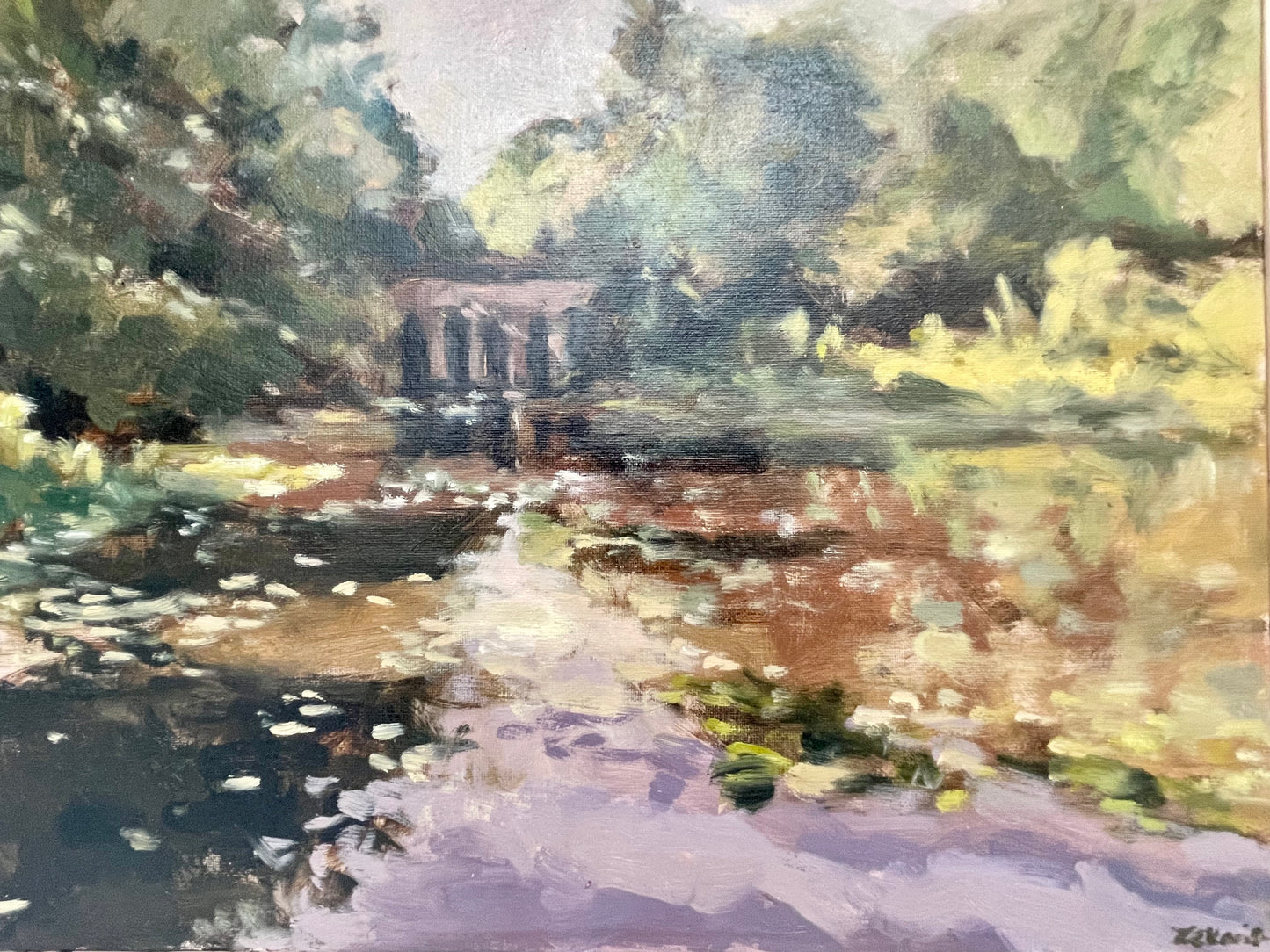 Summer Reflections, Hampstead Heath's Viaduct and Pond