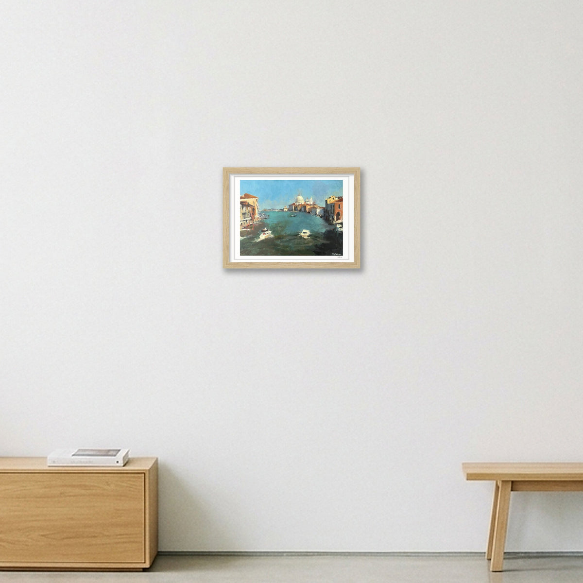 Early Light, Venice — A4 (30×21cm, 12×8") Oak Frame