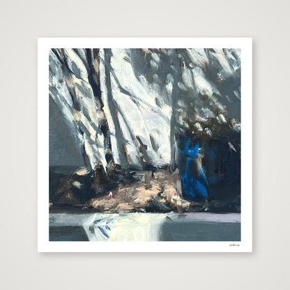 Garden Pot, Sun and Shadow — 40×40cm, 16×16" Print only