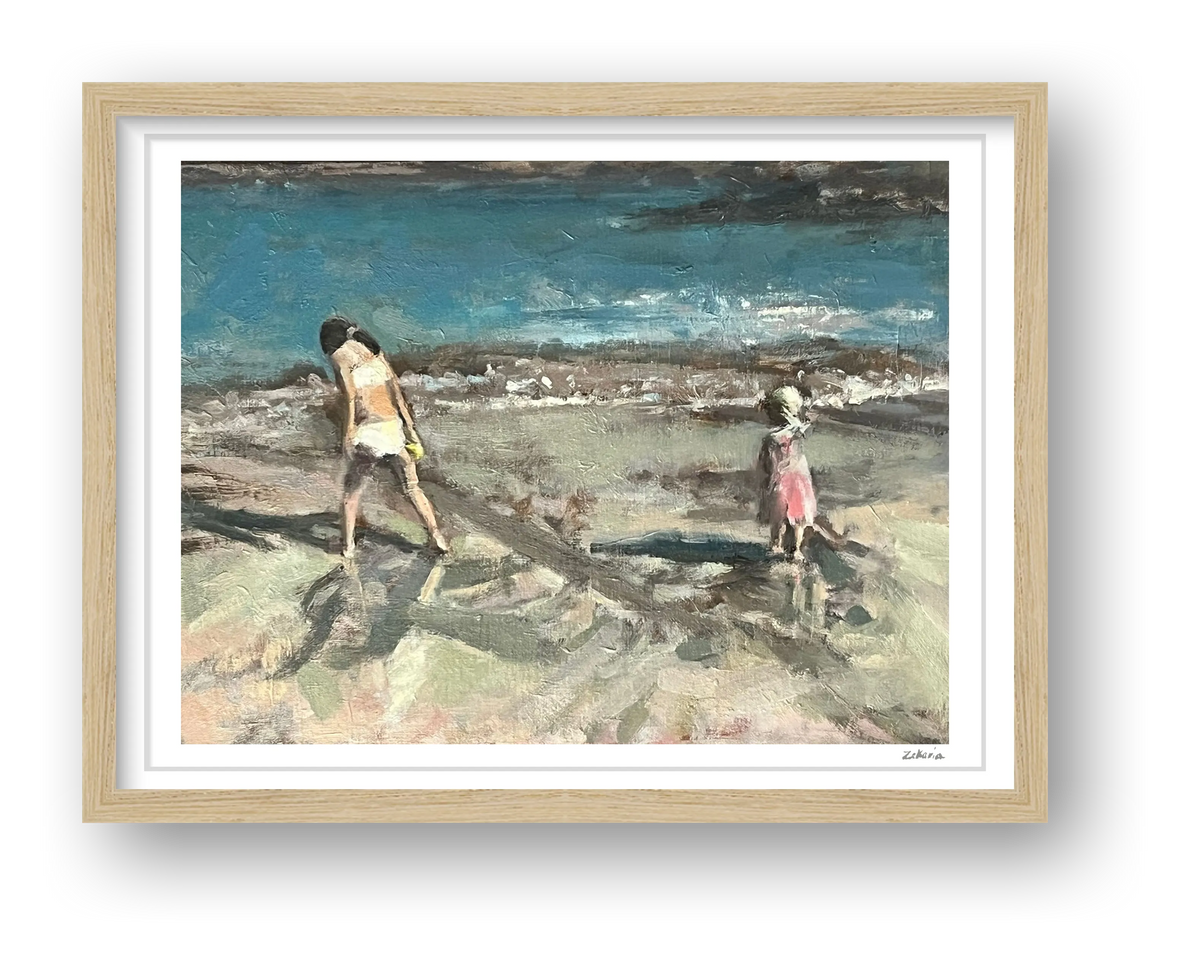 Find Seashells with Me — framed