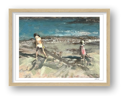 Find Seashells with Me — framed