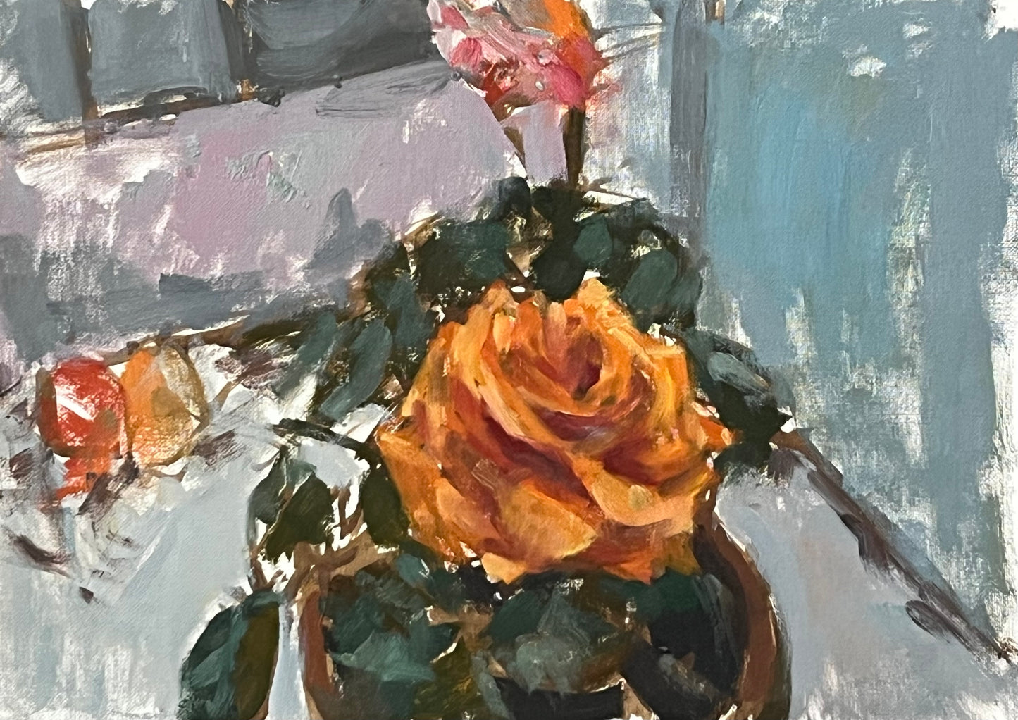 Study of Orange Rose