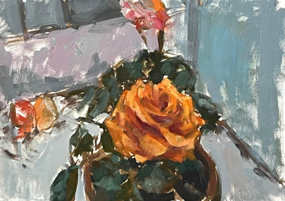 Study of Orange Rose