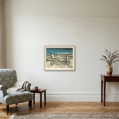 Find Seashells with Me — 50×40cm, 20×16" Oak Frame