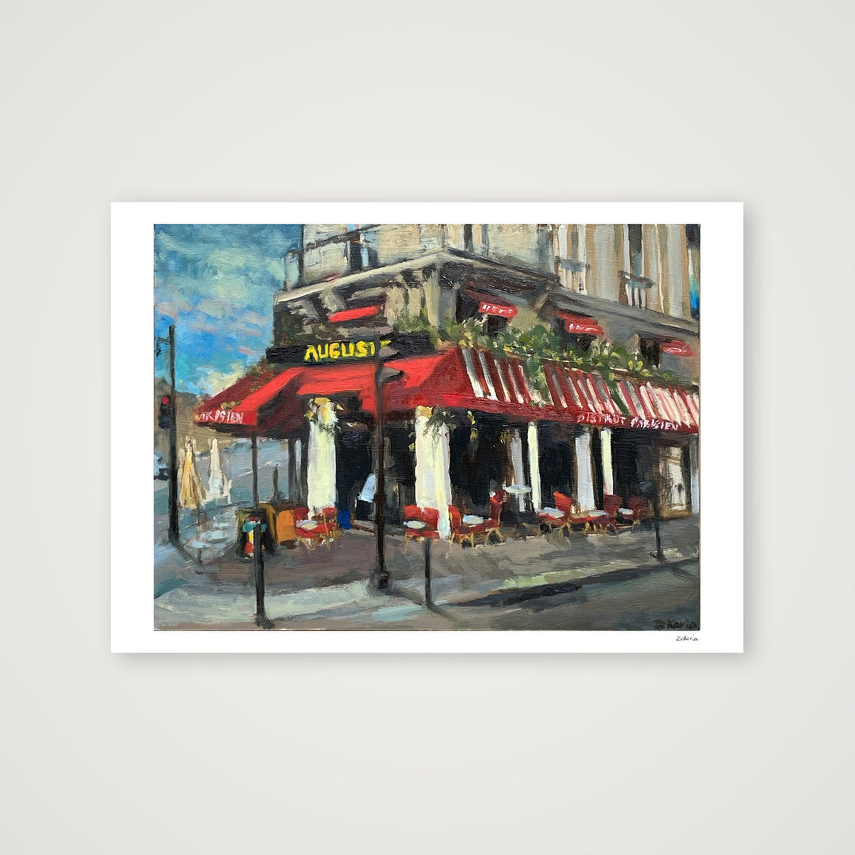 Midday, Rue de Rivoli  — 59×42cm, 23×17" Print only