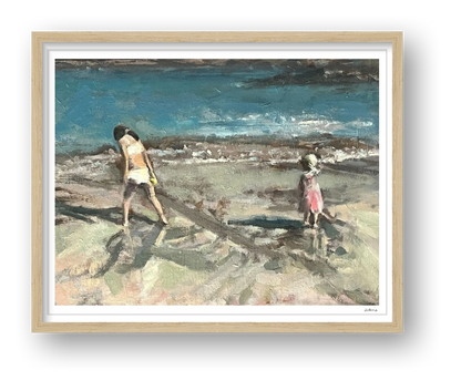 Find Seashells with Me — framed