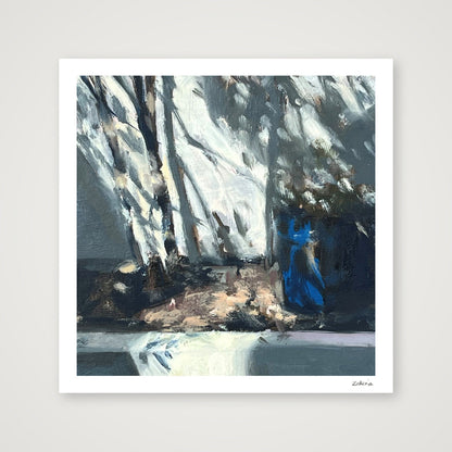 Garden Pot, Sun and Shadow — 30×30cm, 12×12" Print only