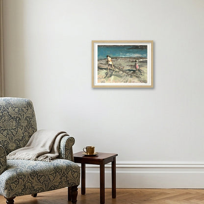 Find Seashells with Me — 40×30cm, 16×12" Oak Frame
