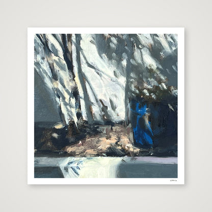 Garden Pot, Sun and Shadow — 50×50cm, 20×20" Print only