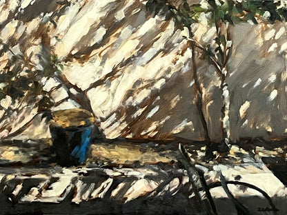 Blue Garden Pot, Fragments of Light