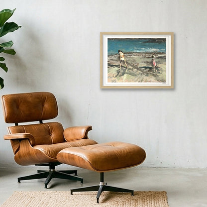 Find Seashells with Me — 40×30cm, 16×12" Oak Frame