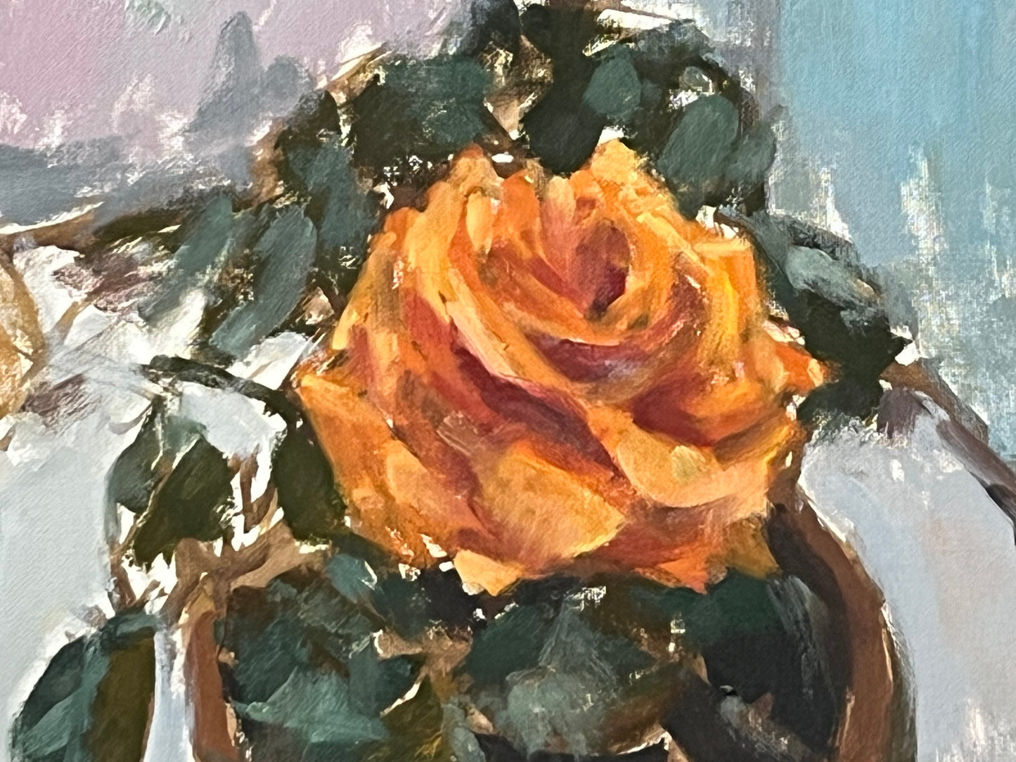 Study of Orange Rose