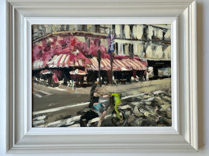 Cycling in the Marais, Paris