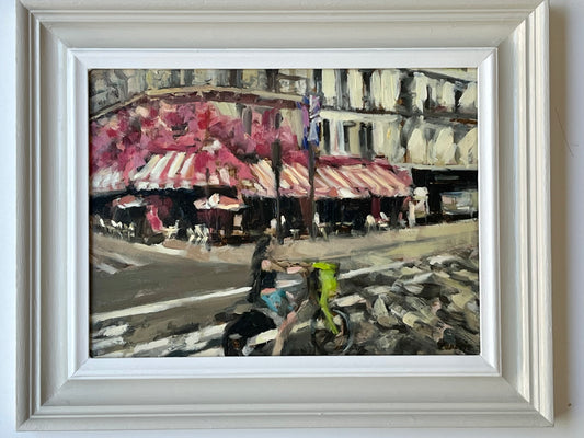 Cycling in the Marais, Paris