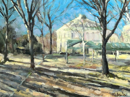 Theatre du Rond-Point, Paris in Winter Light