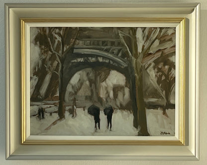 Winter at the Eiffel Tower