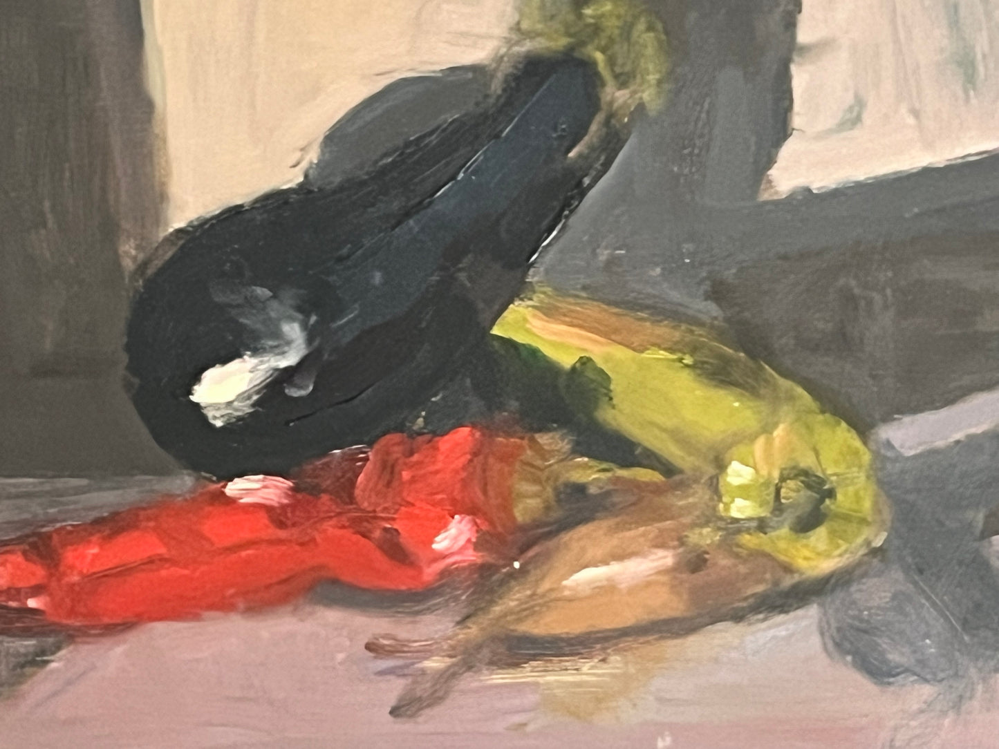 Aubergine, Peppers and Shallot