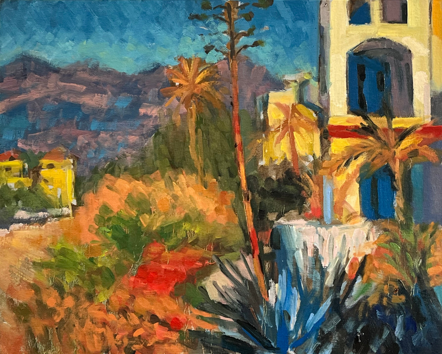 Villas at Bordighera, after Monet