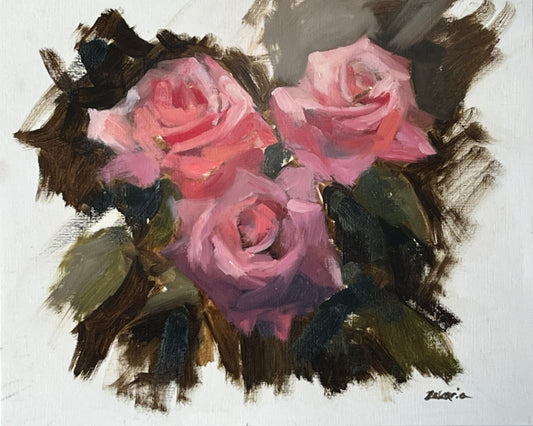Study of Pink Garden Roses