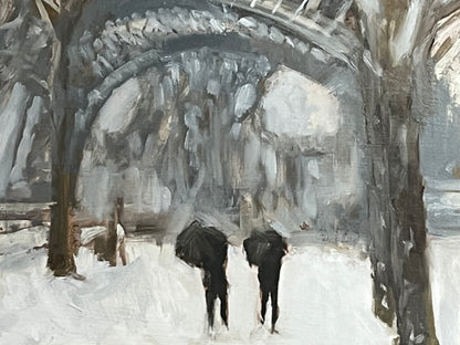 Winter at the Eiffel Tower