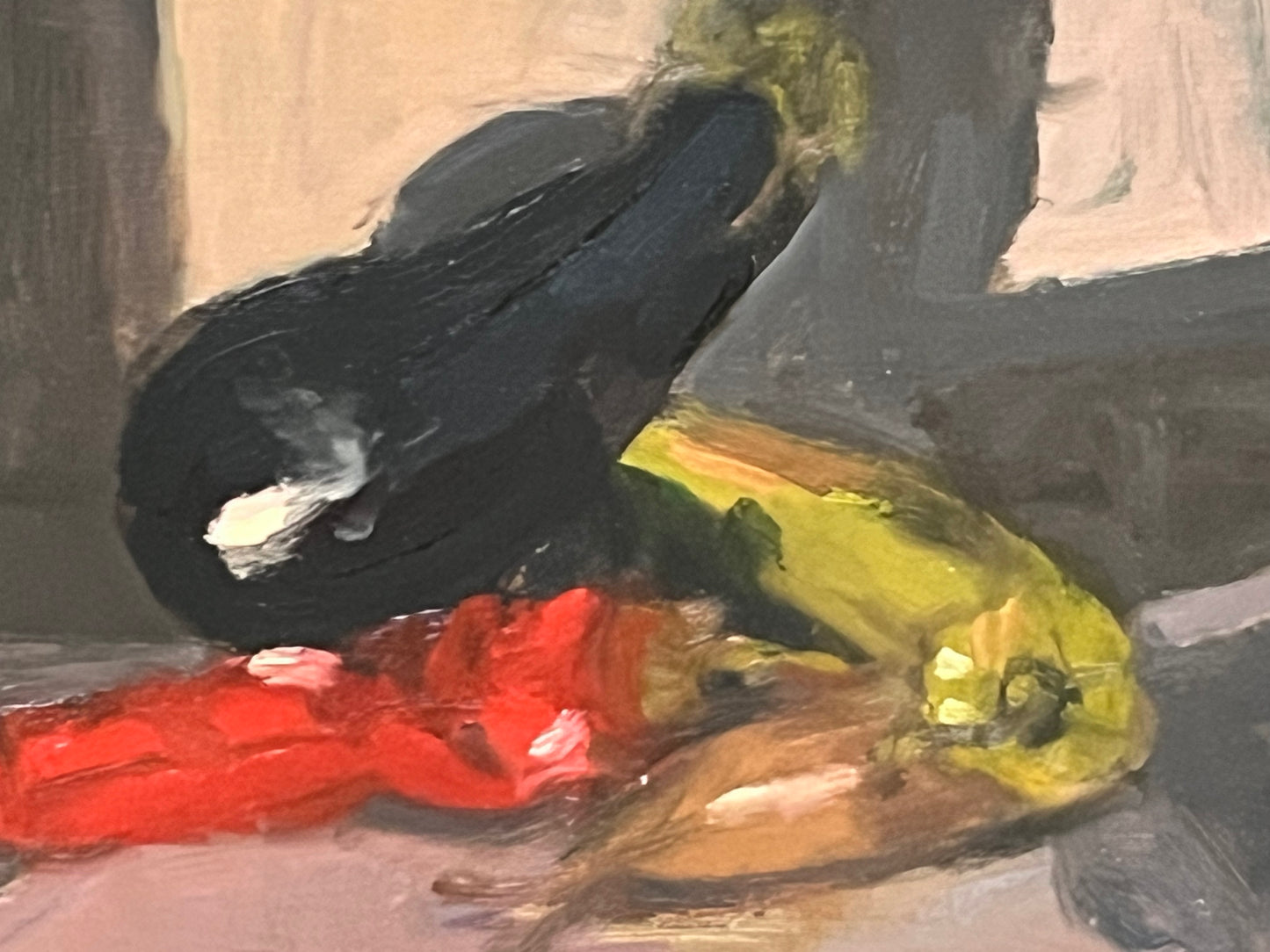 Aubergine, Peppers and Shallot