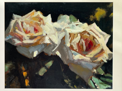 Garden Roses in Sunlight