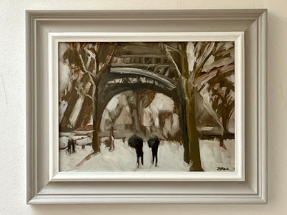 Winter at the Eiffel Tower