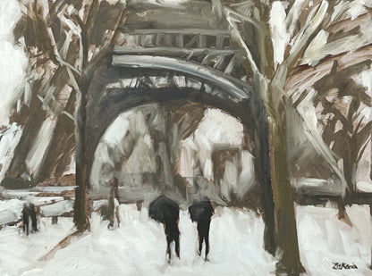 Winter at the Eiffel Tower