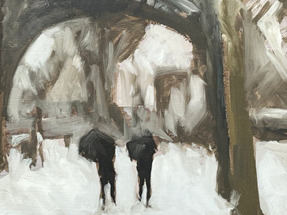 Winter at the Eiffel Tower