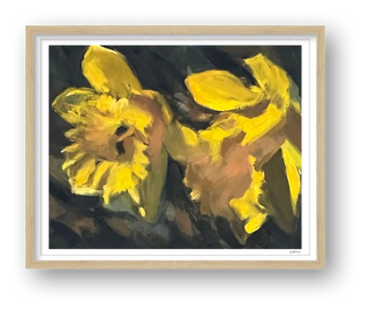 Daffodils in Sunlight — framed