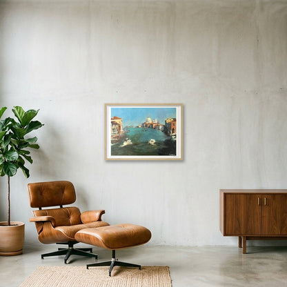 Early Light, Venice — 59×42cm, 23×17" Oak Frame