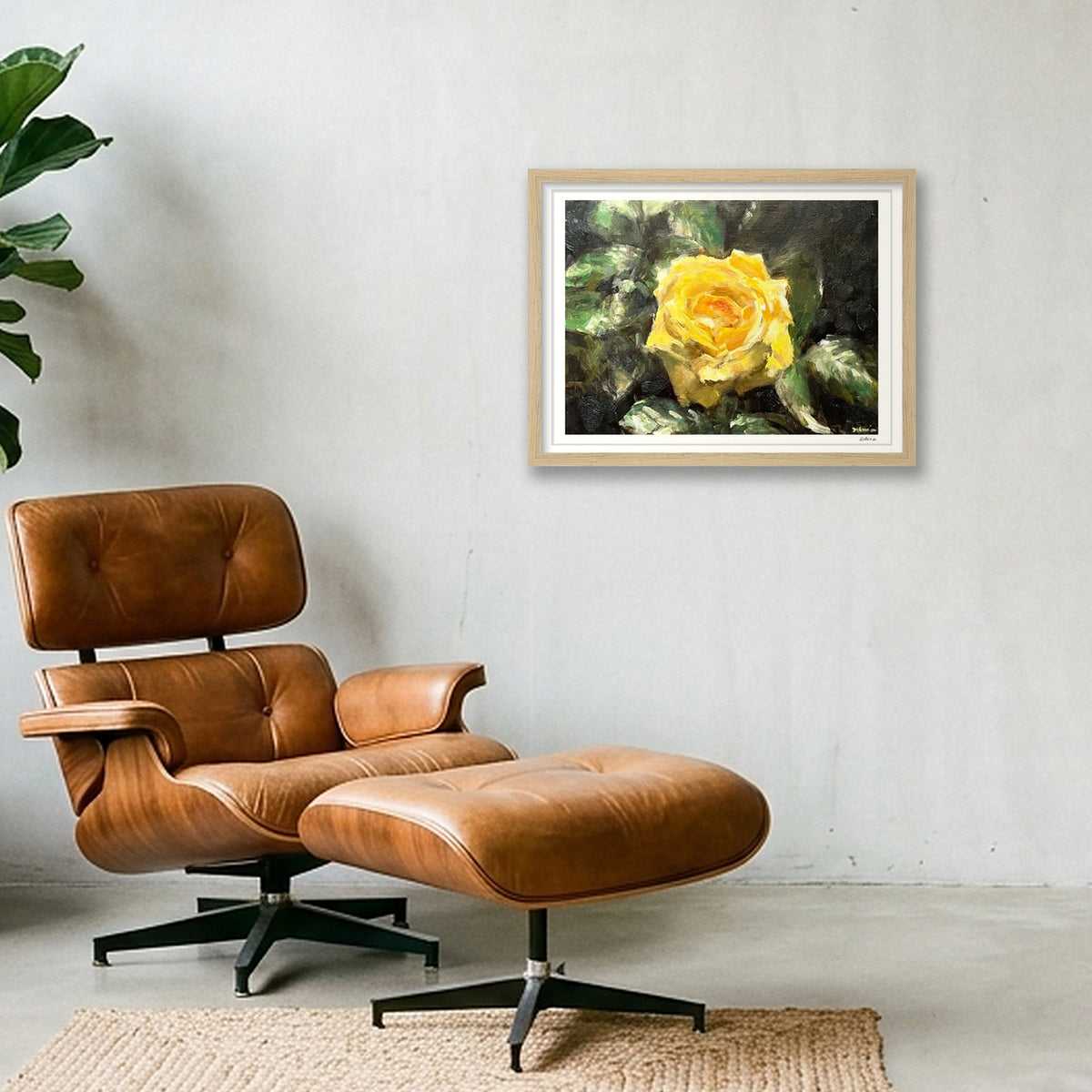 Splendour of the Rose — 40×30cm, 16×12" Oak Frame