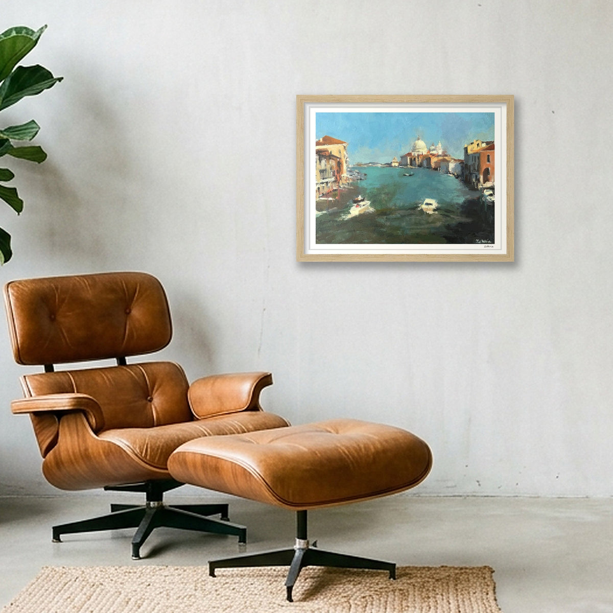 Early Light, Venice — 40×30cm, 16×12" Oak Frame